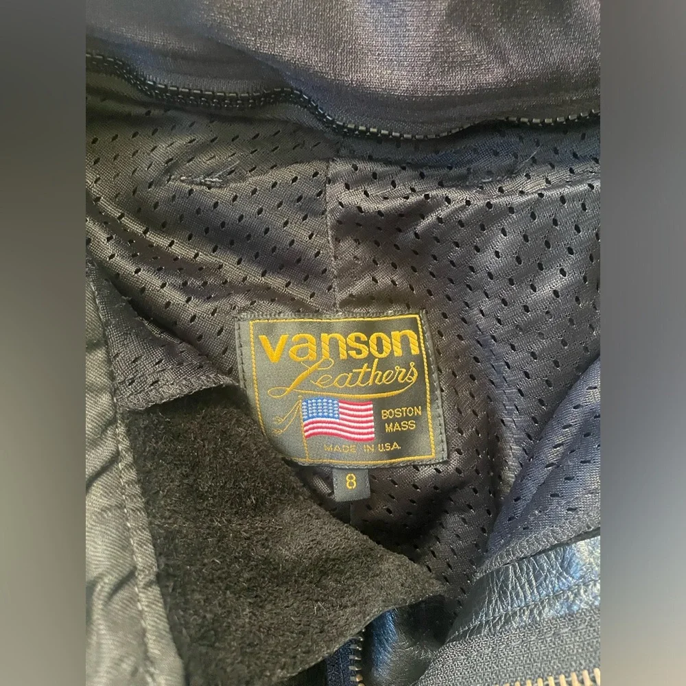 Vanson Leathers Black Leather Motorcycle Pants SIZE 8 - Picture 2 of 7